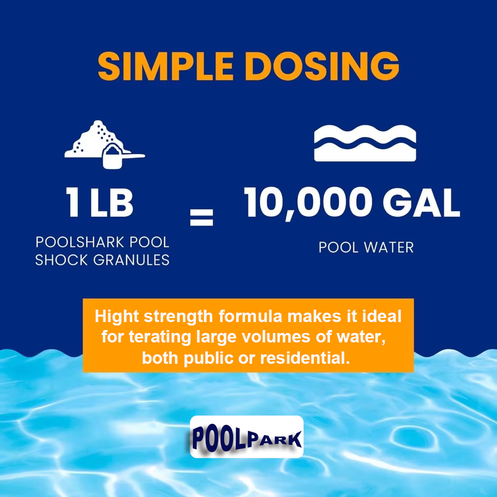 50lbs 68% Calcium Hypochlorite Pool Shock for Swimming Pools - Chlorine Granules Swimming Pool Shock 50 lbs Bucket - Pool Chlorine for Inground and Above Ground Pool Treatment, Saltwater