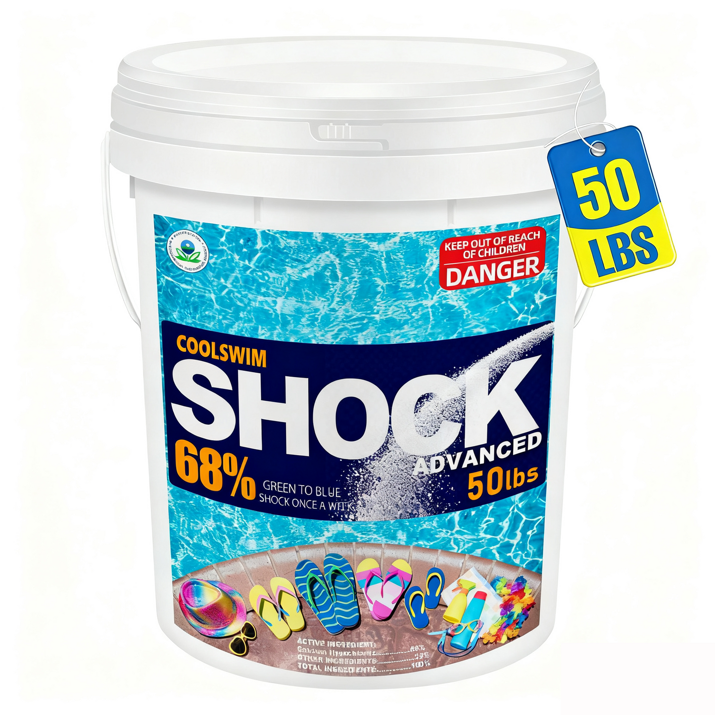 50lbs 68% Calcium Hypochlorite Pool Shock for Swimming Pools