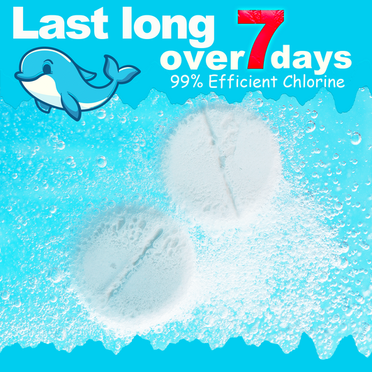 POOLKTFY 50 lbs 3-Inch Stabilized Chlorine Tablets (90% Available Chlorine)