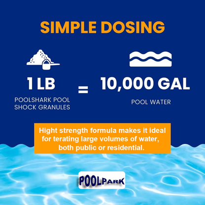 50lbs 68% Calcium Hypochlorite Pool Shock for Swimming Pools - Chlorine Granules Swimming Pool Shock 50 lbs Bucket - Pool Chlorine for Inground and Above Ground Pool Treatment, Saltwater